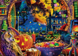 A Scary Night Outside Halloween By MasterPieces