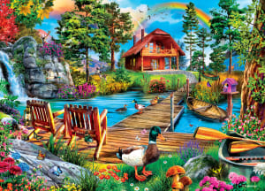 Island Cabin Landscape By MasterPieces