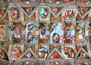 Sistine Chapel Ceiling Fine Art By MasterPieces