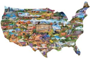 National Parks of America - Scratch and Dent National Parks Jigsaw Puzzle By MasterPieces