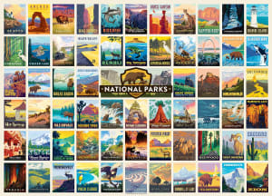 National Parks - Vintage Collage Poster Art National Parks By MasterPieces