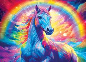 Colorize - Prismatic Thunder Horse Jigsaw Puzzle By MasterPieces
