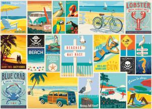 Anderson Design Group - Coastal Collection Beach & Ocean By MasterPieces