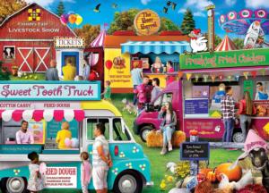 Food Truck Roundup - Country Fair  Celebration Jigsaw Puzzle By MasterPieces