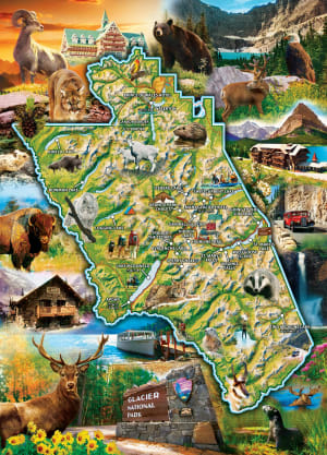 National Parks - Glacier National Parks By MasterPieces