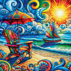 Kaleidoscope - Beach Day Beach & Ocean By MasterPieces