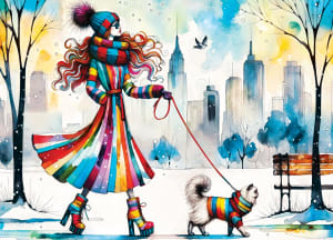 Catwalk Couture - Fashionista and Feline People By MasterPieces