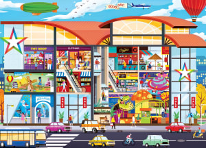 Inside Out - Shopping Mall Cartoon By MasterPieces