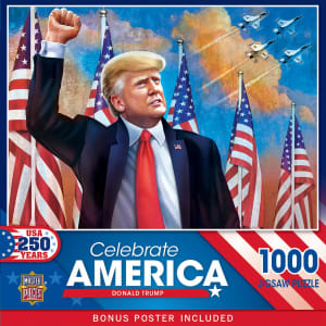 Celebrate America - Donald Trump Famous People By MasterPieces