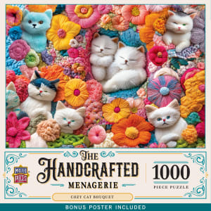 The Handmade Menagerie - Cozy Cat Bouquet Cats By MasterPieces