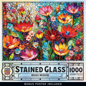 Stained Glass - Mosaic Meadow Flower & Garden By MasterPieces