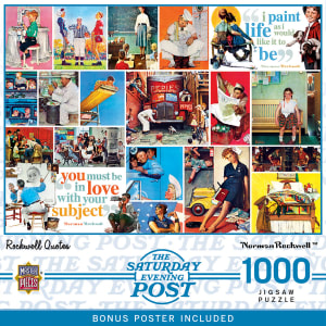 Saturday Evening Post - Norman Rockwell Quotes Collage By MasterPieces