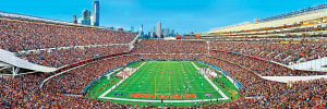 Chicago Bears NFL Stadium Panoramics End View Chicago By MasterPieces