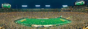 Green Bay Packers NFL Stadium Panoramics Center View Sports By MasterPieces