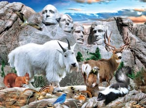 Mount Rushmore Forest Animal By MasterPieces