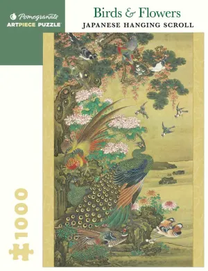 Birds & Flowers Japanese Scroll Asian Art By Pomegranate