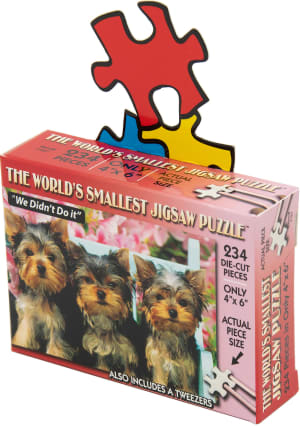 World's Smallest Jigsaw Puzzle - We Didn't Do It Mini Puzzle Dogs By TDC Games