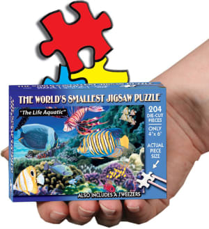 World's Smallest Jigsaw Puzzle - The Life Aquatic Mini Puzzle Sea Life By TDC Games