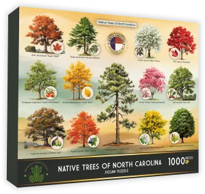 Native Trees of North Carolina Collage By Highland Creek