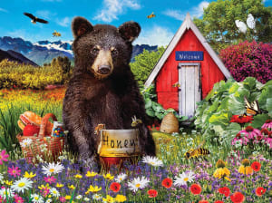 Honey In the Garden Bear By SunsOut