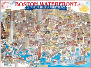Boston Waterfront Boston By White Mountain