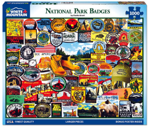 National Park Badges National Parks By White Mountain