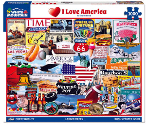 I Love America Collage By White Mountain