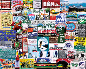 I Love New Hampshire Collage By White Mountain