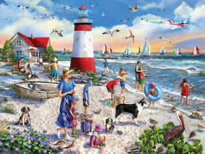 Lighthouse Beach Beach & Ocean By White Mountain