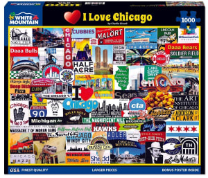 I Love Chicago Collage By White Mountain