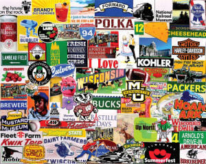 I Love Wisconsin Collage By White Mountain