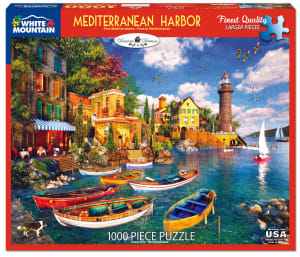 Mediterranean Harbor Beach & Ocean By White Mountain