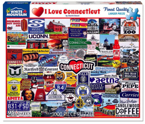 I Love Connecticut Collage By White Mountain