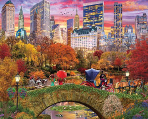New York Central Park Skyline By White Mountain