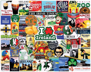 I Love Ireland Collage By White Mountain