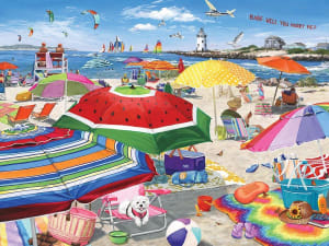 Beach Umbrella Beach & Ocean By White Mountain