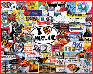 I Love Maryland Collage By White Mountain