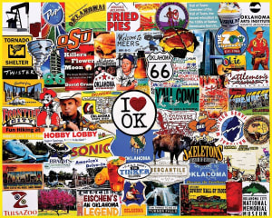 I Love Oklahoma Collage By White Mountain