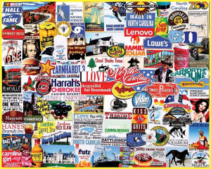 I Love North Carolina Collage By White Mountain