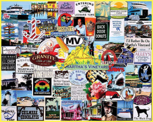 I Love Martha's Vineyard Collage By White Mountain