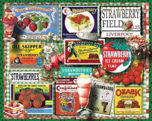 Strawberries Collage By White Mountain