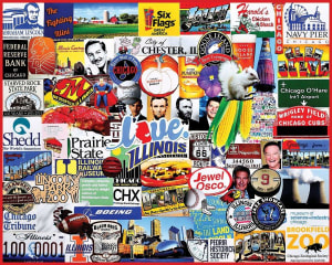 I Love Illinois Collage By White Mountain