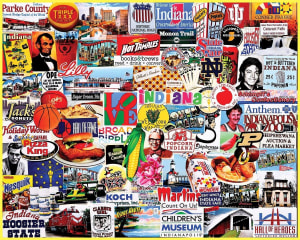 I Love Indiana Collage By White Mountain
