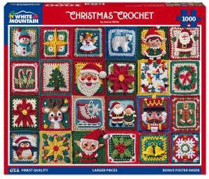 Christmas Crochet Collage By White Mountain