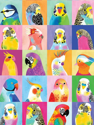 Tropical Birds Collage By White Mountain