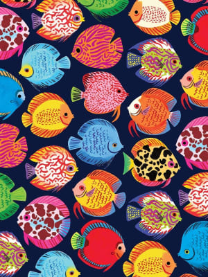 Tropical Fish Collage By White Mountain