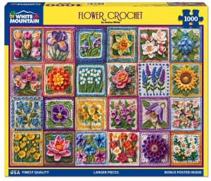 Flower Crochet Collage By White Mountain