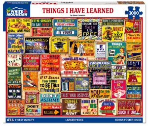 Things I Have Learned Collage By White Mountain