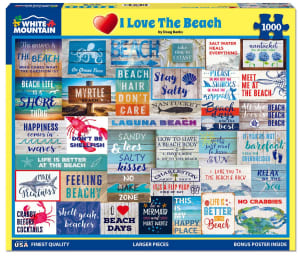 I Love The Beach Beach & Ocean By White Mountain