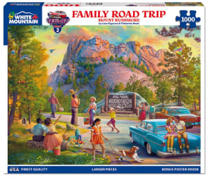 Family Road Trip - Mount Rushmore Nostalgic & Retro By White Mountain
